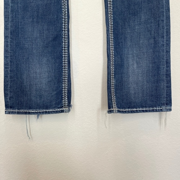 Rock & Roll Cowgirl Dark Blue Boot Cut Jeans - Picture 3 of 16